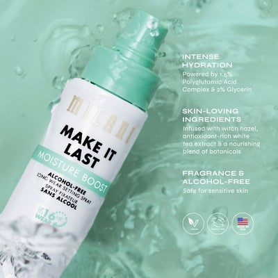 Milani Make It Last Moisture Boost Setting Spray 2.03 fl oz - Imperfect Container