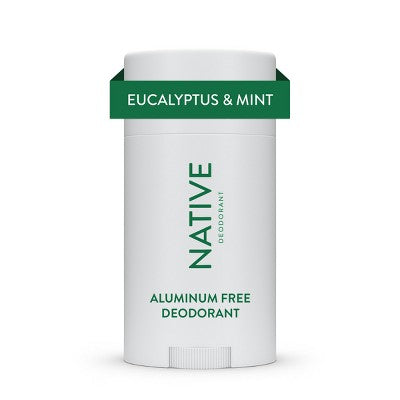 Native Solid Deodorant for Women & Men Eucalyptus & Mint Aluminum-Free 2.65oz - New