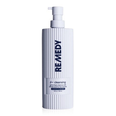 Remedy Skin Gel-to-Foam Gentle Exfoliating Cleanser 12 fl oz - Imperfect Container