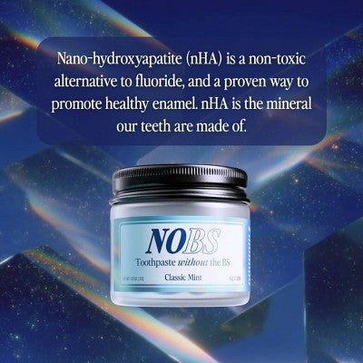 NOBS Fluoride-Free Toothpaste Tablets Classic Mint 62 Tablets/1.31oz - Imperfect Box