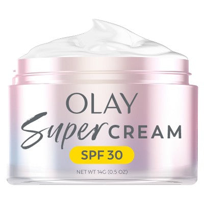 Olay Super Cream Ultra Lightweight Facial Moisturizer SPF 30 0.5oz - Imperfect Box