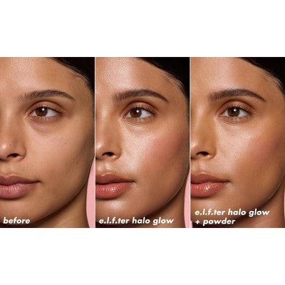 e.l.f. Halo Glow Powder Filter Foundation Medium Warm 0.35oz - Imperfect Box