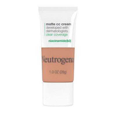 Neutrogena Clear Coverage Flawless Matte Color Correcting Cream 5.0 Fawn - New