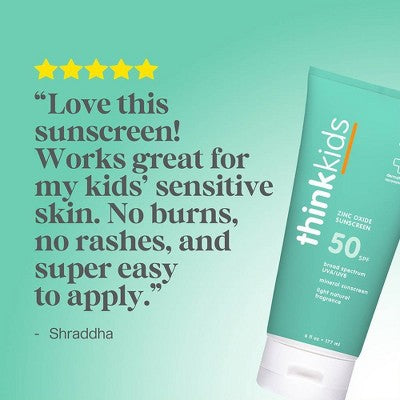 thinkkids Mineral Sunscreen SPF 50 6 fl oz - Imperfect Container