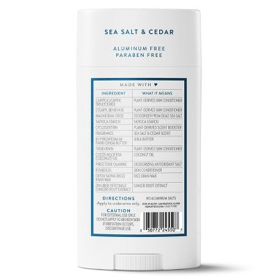 Native Men's Deodorant Sea Salt & Cedar 3.1oz - Imperfect Container