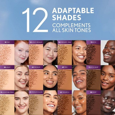 COVERGIRL Simply Ageless Skin Perfector Essence Vegan Foundation 75 Rich Deep 1 fl oz - New