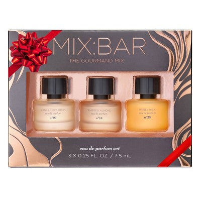 MIX:BAR Mini EDP Trio Gift Set Vanilla Bourbon + Whipped Almond + Honey Milk 3pc - Missing Box