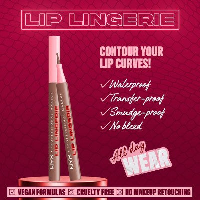 NYX Professional Makeup Lip Lingerie Lip Liner Stain 05 Lip Lock 0.03 fl oz - Imperfect Box