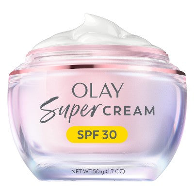 Olay Super Cream Face Moisturizer with Sunscreen SPF 30 1.7oz - Imperfect Box