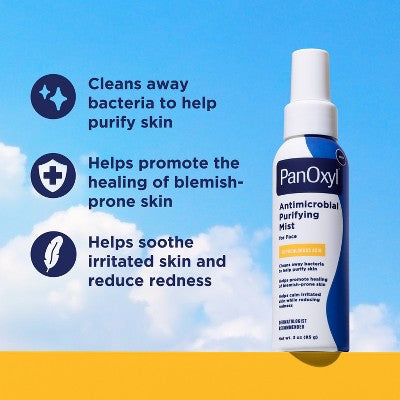 PanOxyl Hypochlorous Acid Antimicrobial Purifying Mist 3oz - New