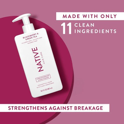 Native Blackberry; Green Tea Strengthening Hair Conditioner 16.5 fl oz - Imperfect Container