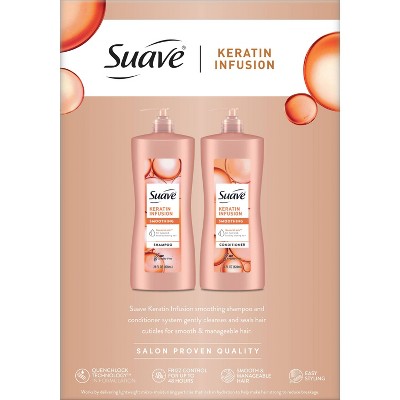 Suave Professionals Keratin Infusion Smoothing Shampoo and Conditioner  56 fl oz - Imperfect Box