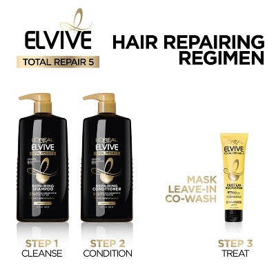 L'Oreal Paris Total Repair 5 Shampoo and Conditioner Set 25.2 fl oz - Imperfect Box