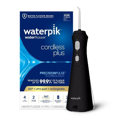 Waterpik Cordless Plus Rechargeable Water Flosser WP-462 Black - Imperfect Box