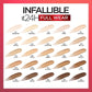L'Oreal Paris Infallible Full Wear, Full Coverage 425 Chestnut 0.33 fl oz - Imperfect Container