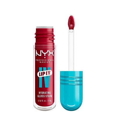 NYX Professional Makeup Lip IV Hydrating Lip Gloss Stain Set Wet 0.16 fl oz - New