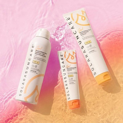 Solara Suncare Go! Mineral Defense Sport Sheer Sunscreen Mist SPF 30 Superfruit + Aloe 6 fl oz - Imperfect Container