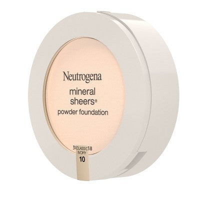 Neutrogena Mineral Sheers Compact Powder Foundation 10 Classic Ivory 0.34oz - Imperfect Container