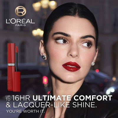 L'Oreal Paris Infallible Lacque Resistance Liquid Lipstick Berry Bordeaux 0.13 fl oz - New