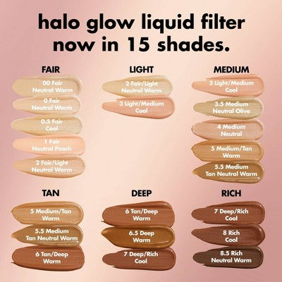 e.l.f. Halo Glow Liquid Filter Highlighter 8 Rich 1.06 fl oz - New