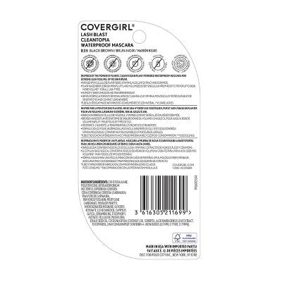COVERGIRL Lash Blast Cleantopia Waterproof Mascara Black Brown 0.32 fl oz - Imperfect Box
