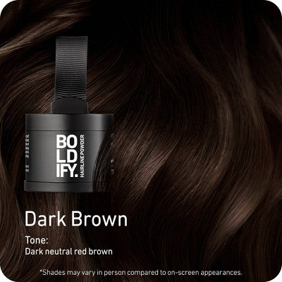 BOLDIFY Root Touch Up Powder with Brush Dark Brown - Missing Box