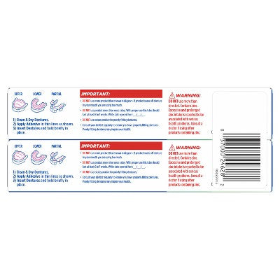 Fixodent Plus Scope Precision Hold & Seal Denture Adhesive 2.0oz/2pk - New