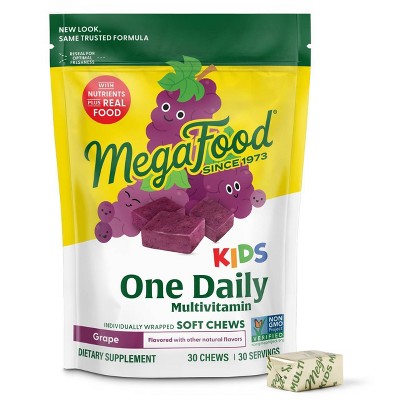MegaFood Kids Multivitamin Grape 30ct - New