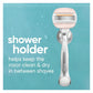 Venus Moistureglide Women's Razor Handle 2 Blade Refills + Shower Holder - Imperfect Box