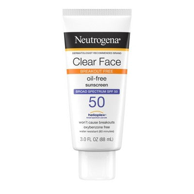 Neutrogena Clear Face Lotion SPF 50 3 fl oz - Imperfect Container