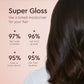 Glaze SuperGloss Color Conditioning Hair Gloss Blazing Brown Brunette 6.4 fl oz - Imperfect Container