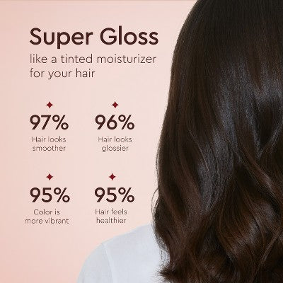 Glaze SuperGloss Color Conditioning Hair Gloss Blazing Brown Brunette 6.4 fl oz - Imperfect Container
