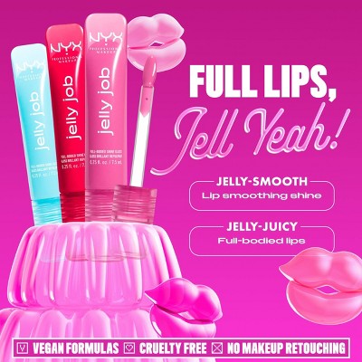 NYX Professional Makeup Jelly Job Peptide Lip Gloss 11 Jelly Icing 0.25 fl oz - New