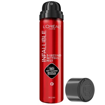 L'Oreal Paris Infallible 3-Second Up to 36HR Wear Setting Spray 1.76oz - Imperfect Container