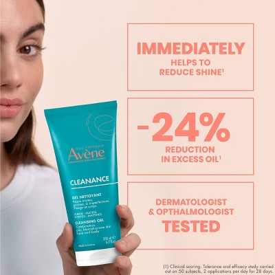 Avene Cleanance Cleansing Face and Body Gel for Acne Prone & Oily Skin 6.7 fl oz - Imperfect Container