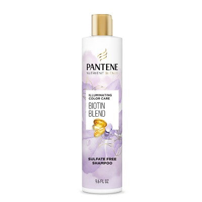 Pantene Illuminating Biotin Shampoo, Nutrient Blends 9.6 fl oz - New