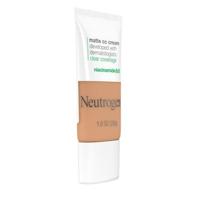 Neutrogena Clear Coverage Flawless Matte Color Correcting Cream 6.0 Wheat - New