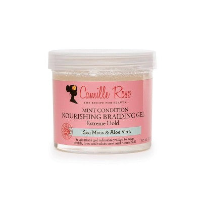 Camille Rose Mint Condition Nourishing Braiding Hair Gel 12oz - Imperfect Container