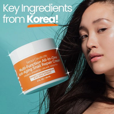 Seoul Ceuticals Korean Skin Care Snail Repair Cream 2oz - Imperfect Box
