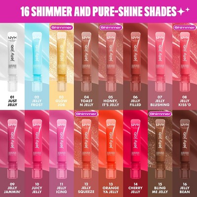 NYX Professional Makeup Jelly Job Peptide Lip Gloss 11 Jelly Icing 0.25 fl oz - New