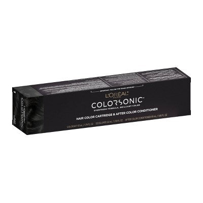 L'Oreal Paris Colorsonic Permanent Hair Color Cartridge Black Natural 1 - Imperfect Box