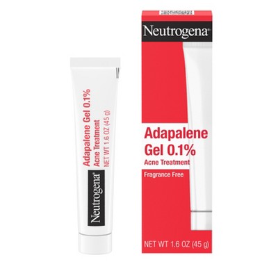 Neutrogena Stubborn Acne Adapalene Gel with 0.1% Adapalene Acne Treatment 1.6oz - Imperfect Box