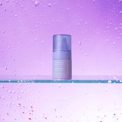 Naked Sundays Hydrating Glow Mini Mist Sunscreen Top Up Spray SPF 50+ 30ml - New