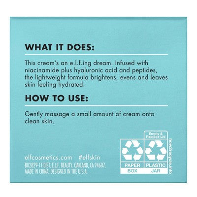 e.l.f. Holy Hydration! Face Cream 1.8oz - Imperfect Box