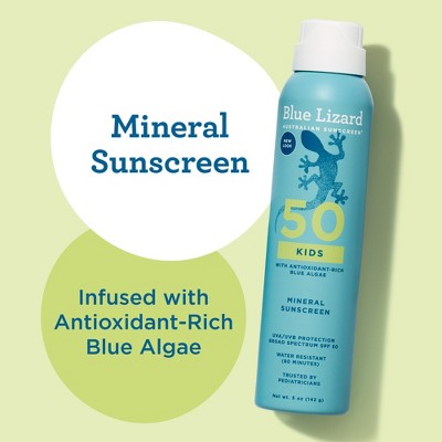 Blue Lizard Kids Mineral Sunscreen Spray SPF 50+ 5 oz - New