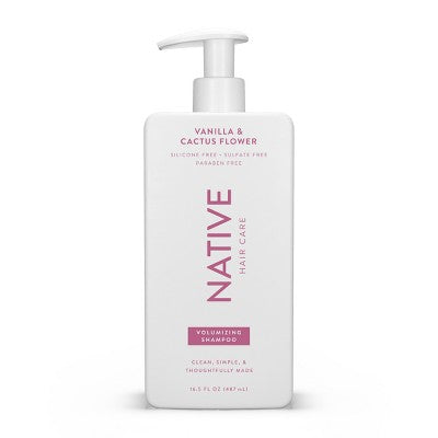 Native Fall Seasonal Vanilla & Cactus Flower Volumizing Shampoo 16.5 fl oz - Imperfect Container