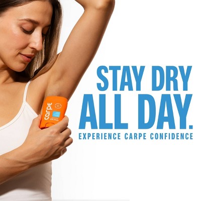 Carpe Women's 100HR Sweat & Odor Control Antiperspirant Deodorant Fresh Powder 1.76oz - Imperfect Container