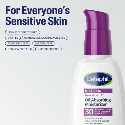 Cetaphil Dermacontrol Oil Absorbing Face Moisturizer SPF 30 4 fl oz - Imperfect Box