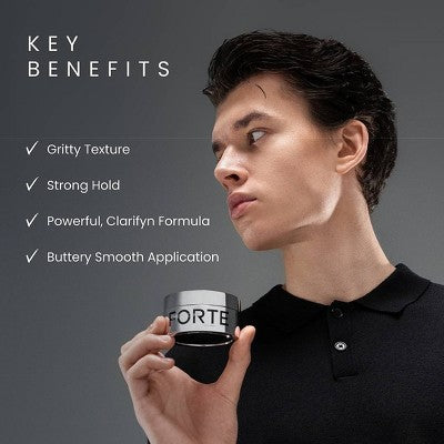 Forte Series Chrome Clay Hair Wax 2.5oz - Imperfect Container