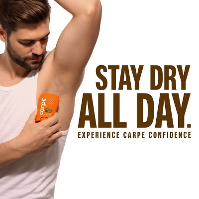 Carpe Men's 100HR Sweat & Odor Control Antiperspirant Deodorant Sandalwood 1.76oz - Imperfect Container